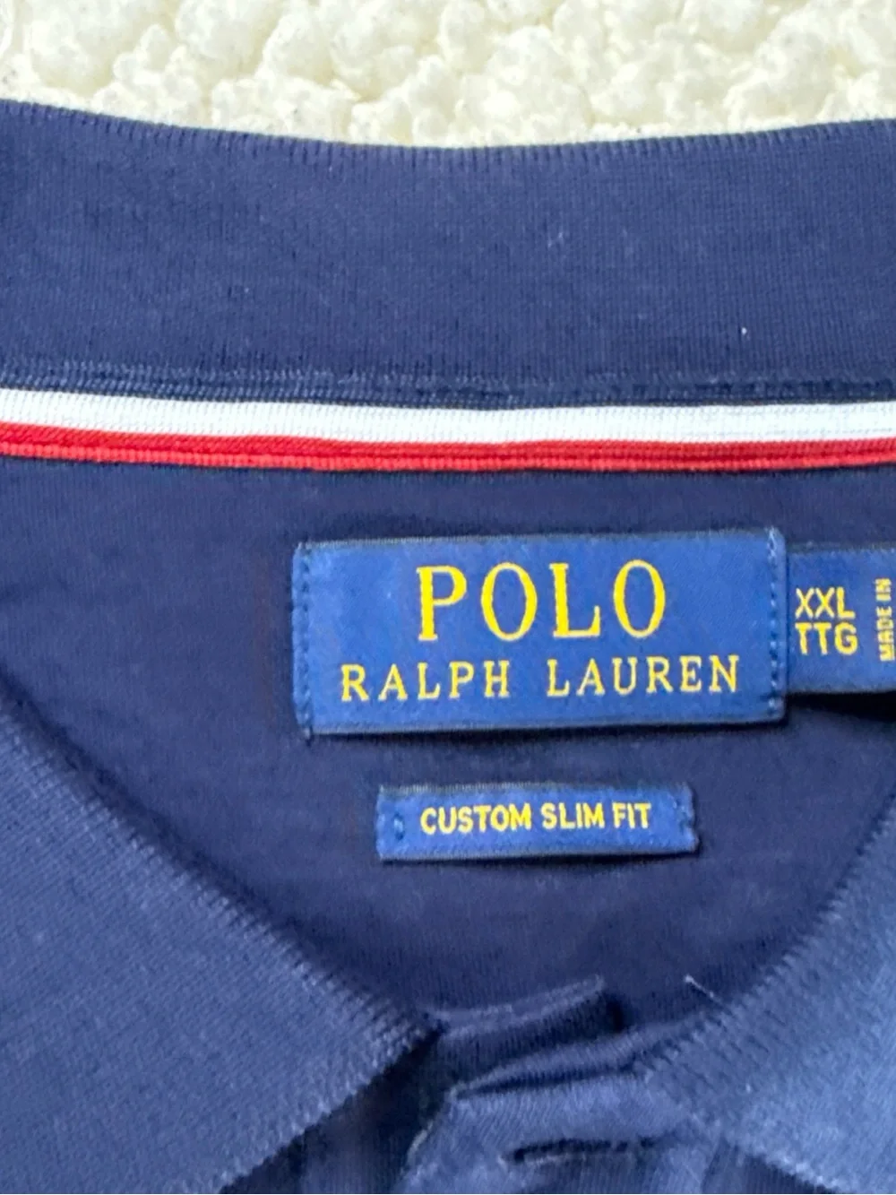 Polo by Ralph Lauren Men's Navy Short-Sleeve Signature Polo XXL Slim Fit NWT